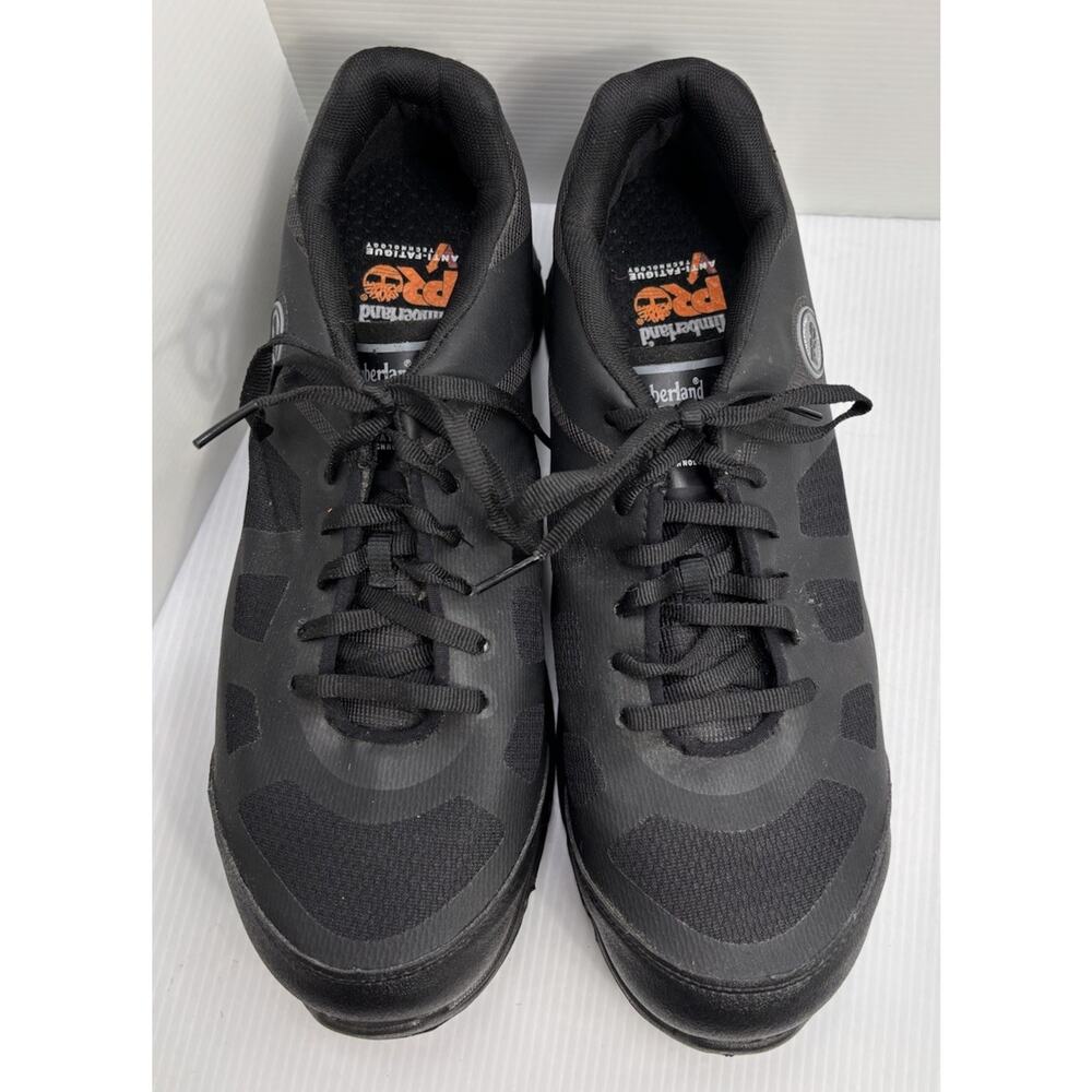 Timberland Pro Shoes Mens Size 11 M XR-1 Alloy Toe Work Jet Black Slip Resistant